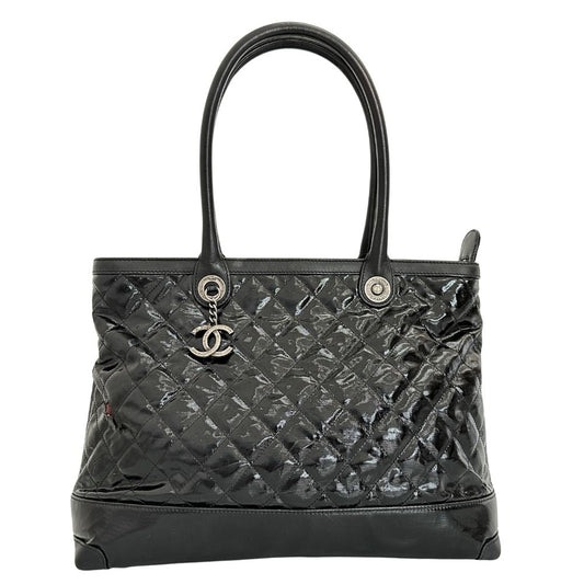 Chanel Cambon Patent Leather Tote Bag