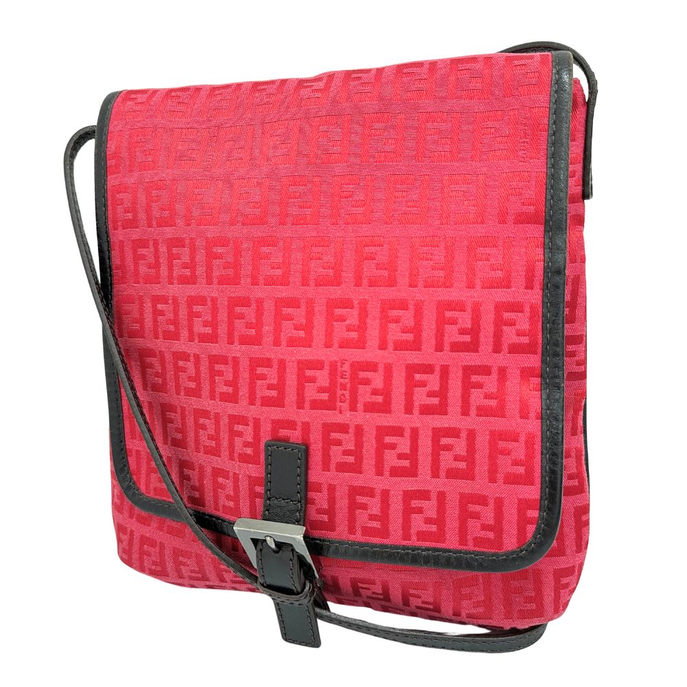 Fendi Zucca Canvas Shoulder Bag 8BT052