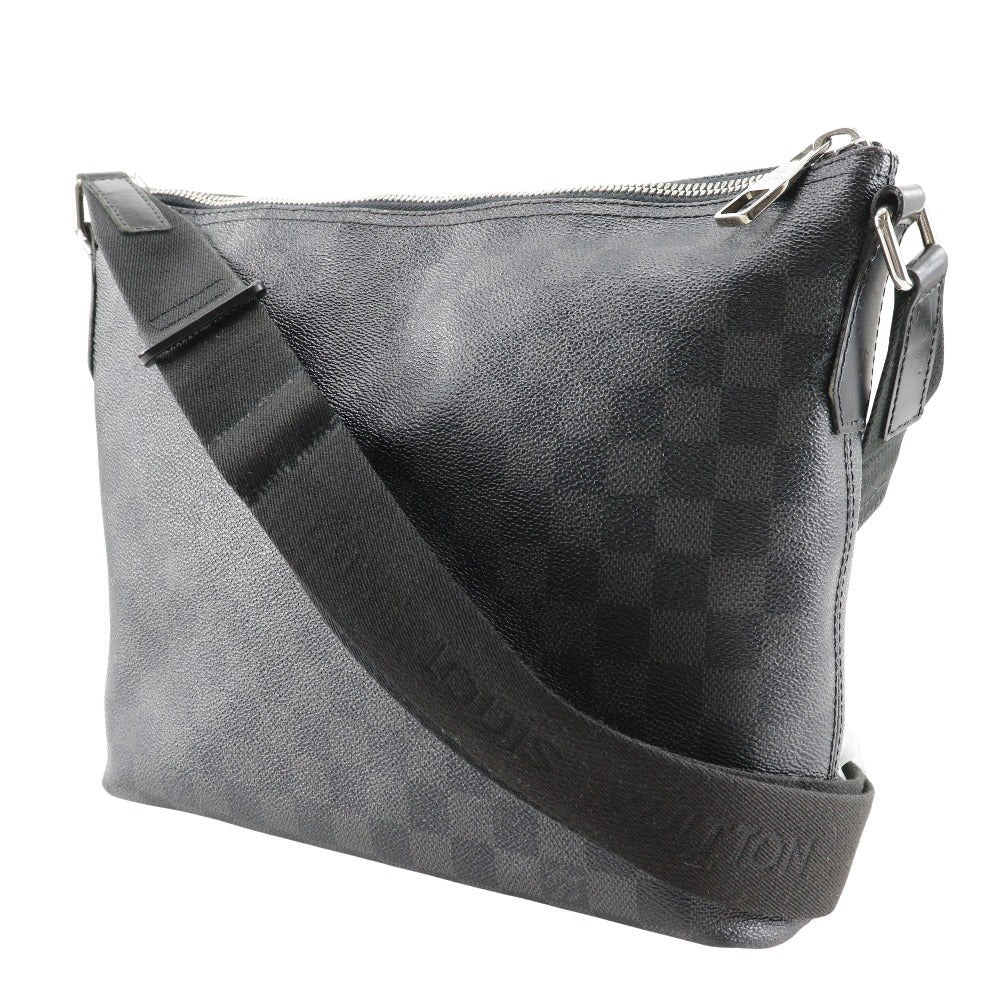 LOUIS VUITTON Shoulder Bag Damier Grafitto Canvas black Mick PM