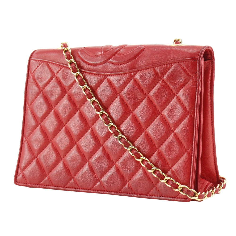 Chanel Lambskin Chain Shoulder Bag Classic Flap