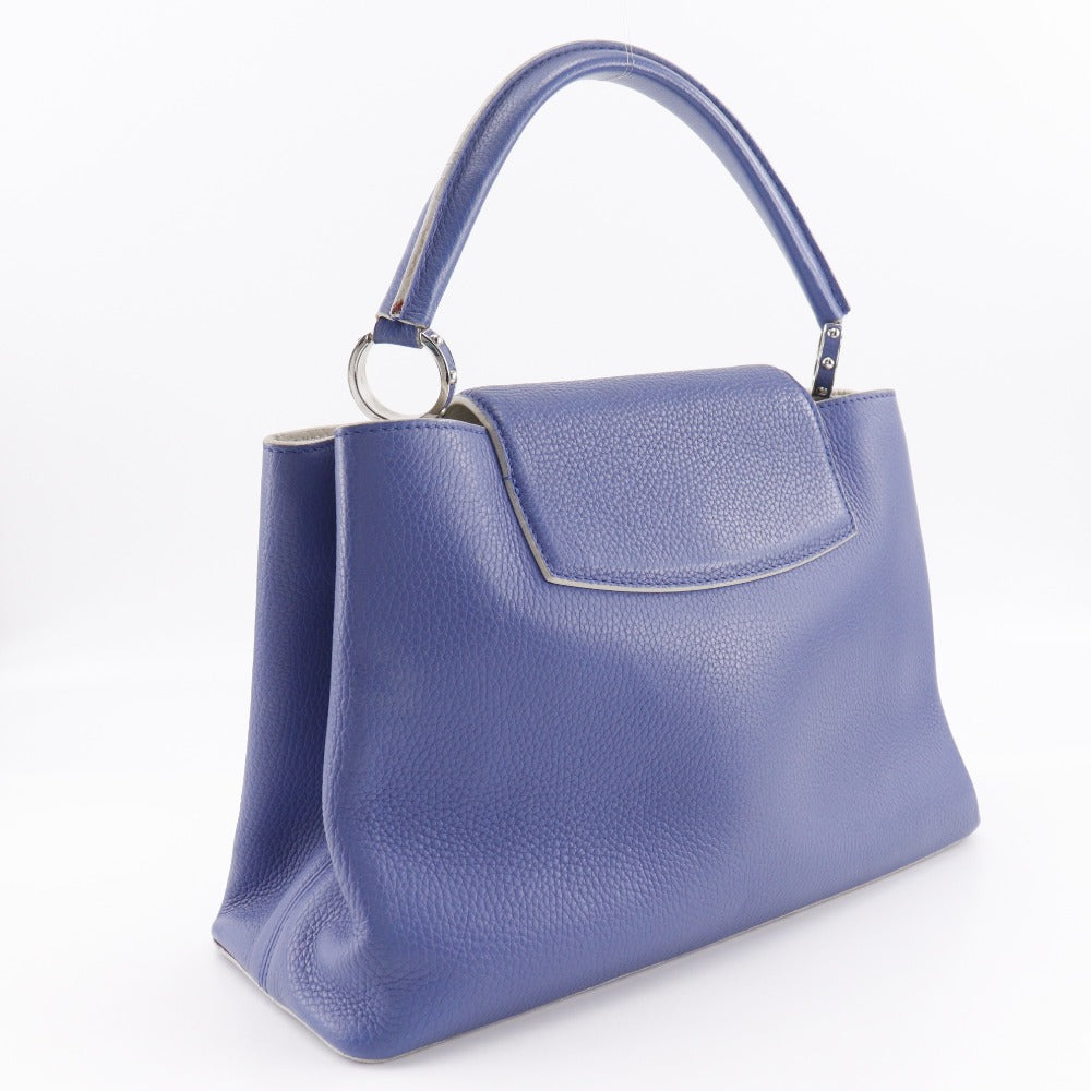LOUIS VUITTON Handbag Taurillon Clemence Leather blue Parnasea CAPCSINE MM Women