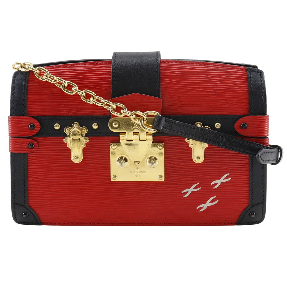 LOUIS VUITTON Shoulder Bag Epi Leather Red 2-way clutch Trunk clutch Women