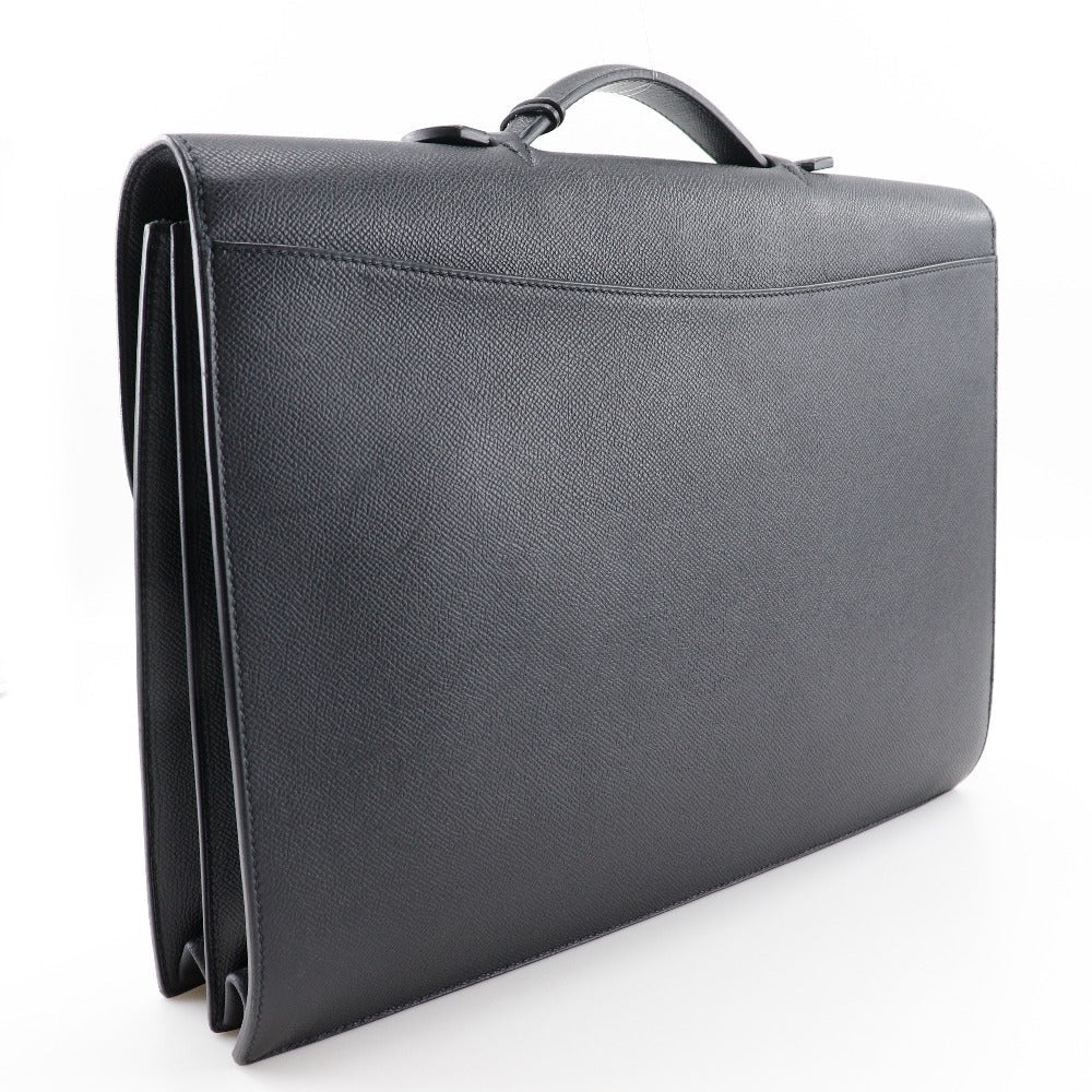 HERMES Business bag Epsom black Sac Adepeche 38 mens