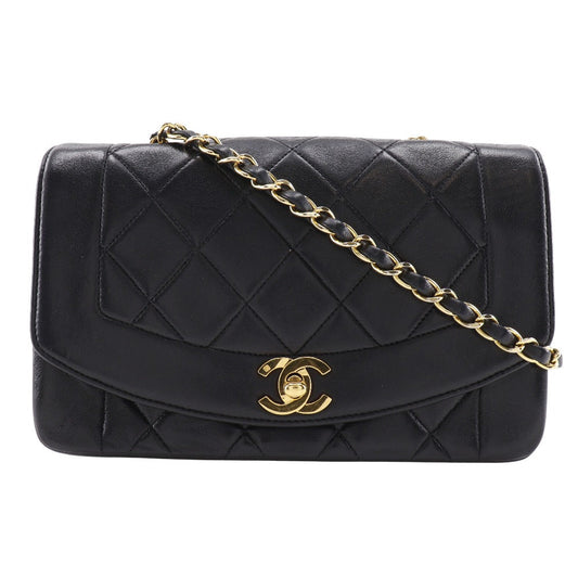 CHANEL Shoulder Bag A01164 lambskin black Matrasse Diana 22 ChainShoulder Women