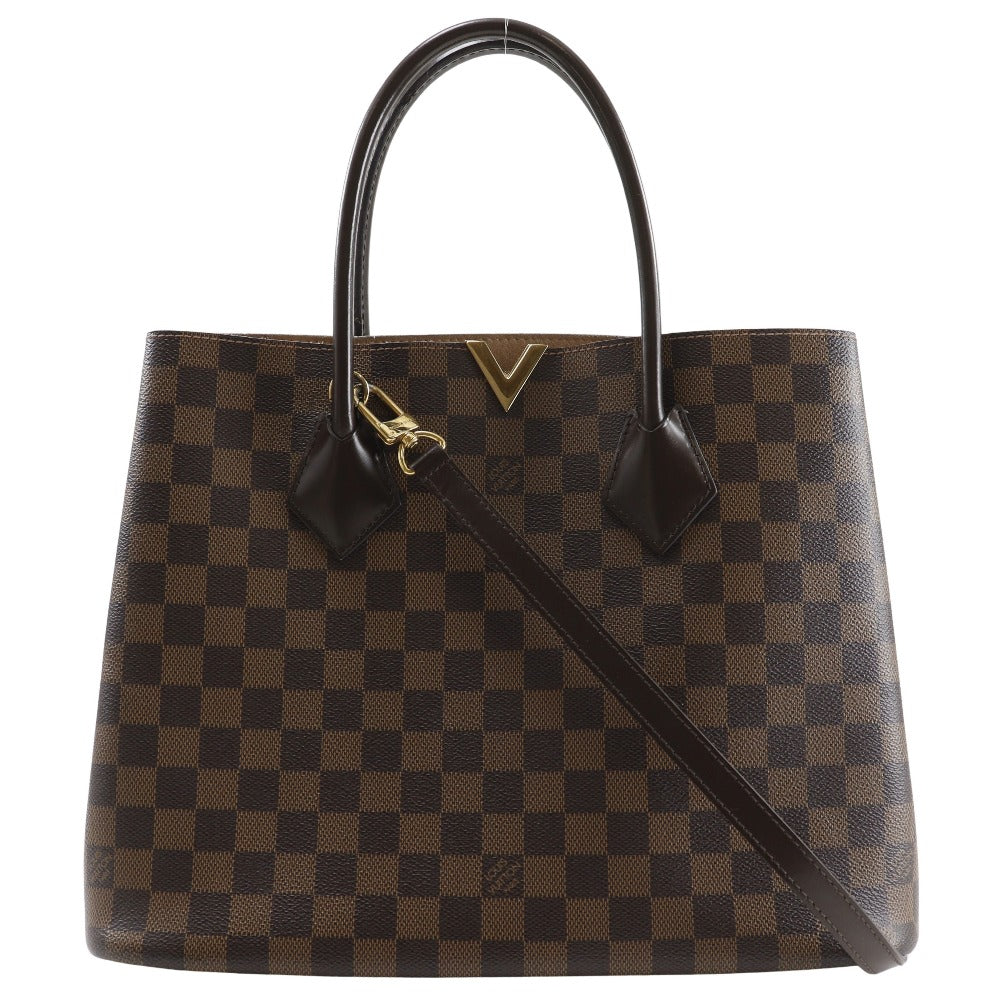 LOUIS VUITTON Handbag Damier canvas Brown 2WAYShoulder Kensington Women