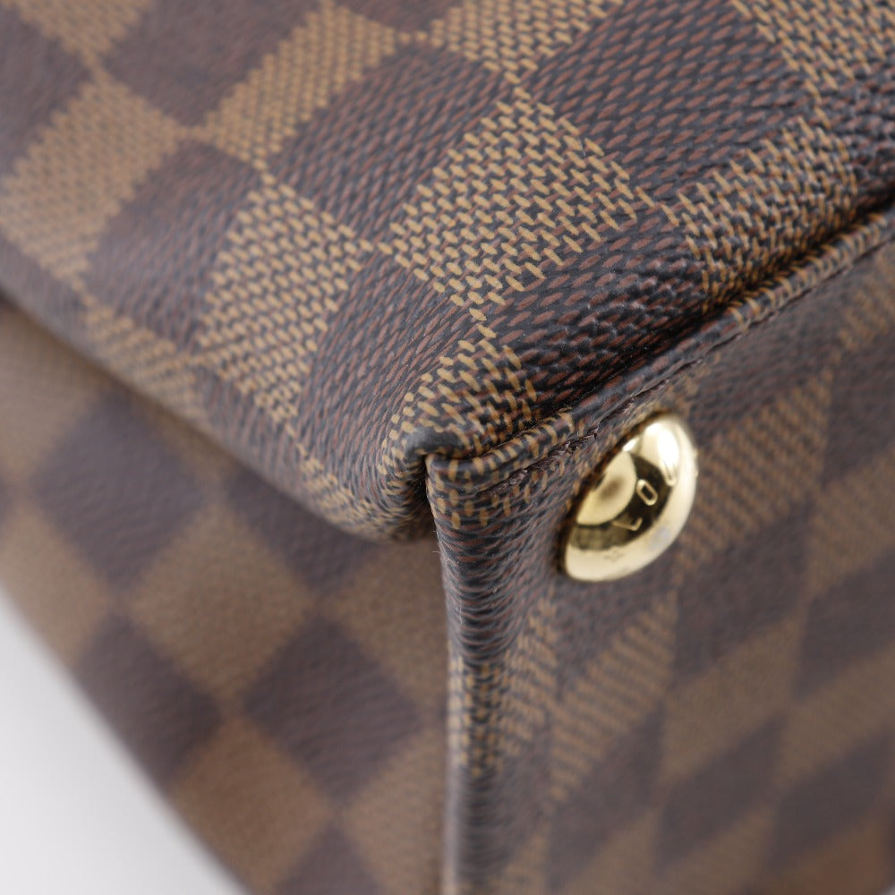 LOUIS VUITTON Handbag Damier canvas Brown 2WAYShoulder Brompton Women
