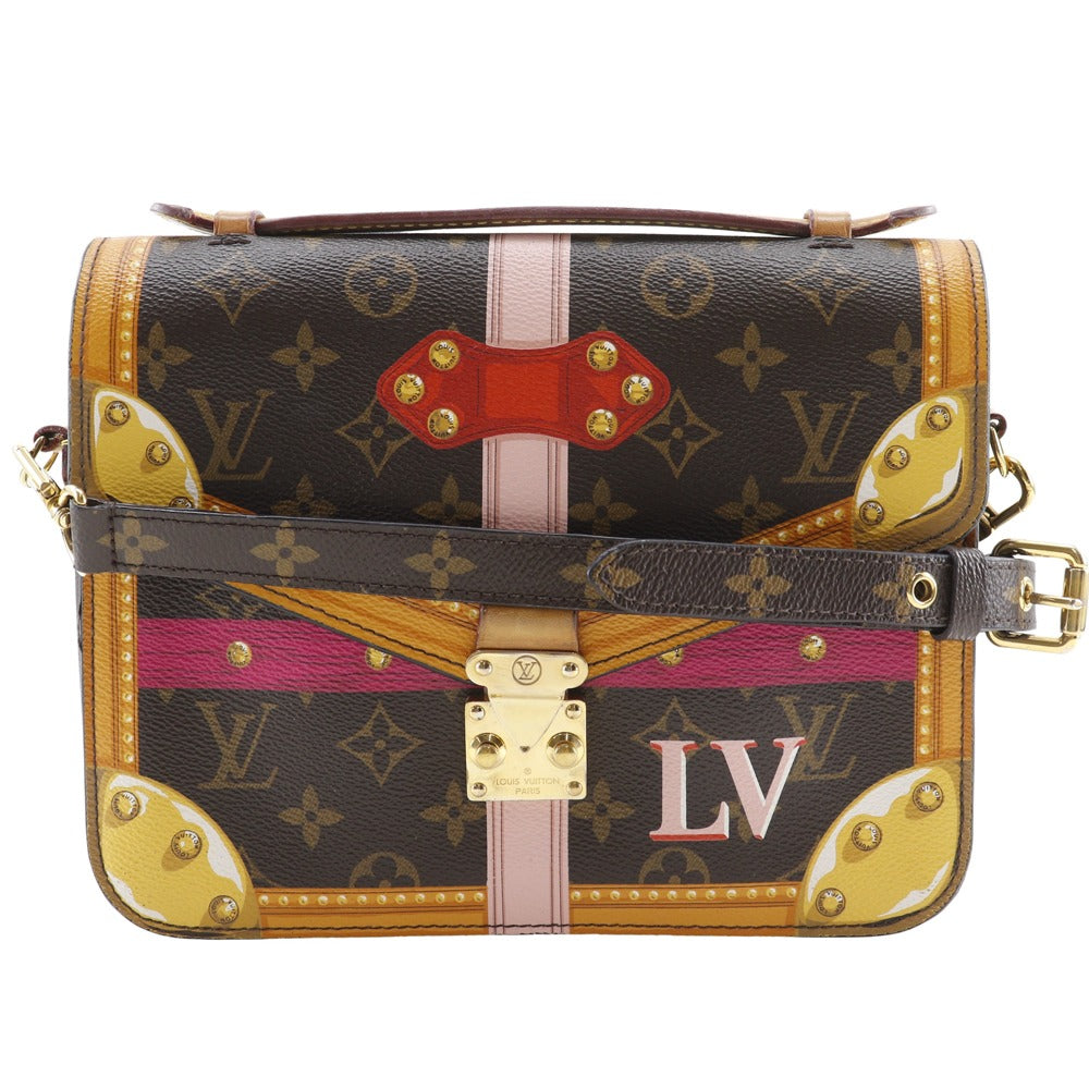 LOUIS VUITTON Shoulder Bag Monogram canvas multicolor Summer trunk Pochette Metis Women