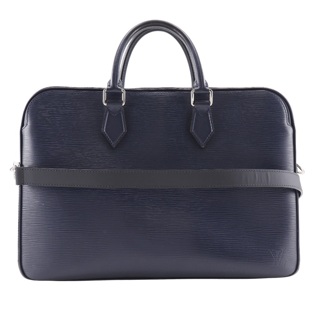 LOUIS VUITTON Business bag Epi Leather Navy blue 2WAYShoulder Dandy Briefcase MM mens