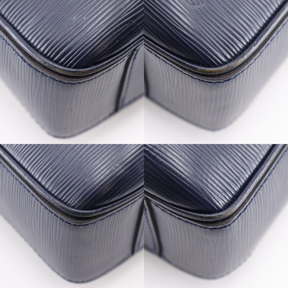 LOUIS VUITTON Business bag Epi Leather Navy blue 2WAYShoulder Dandy Briefcase MM mens