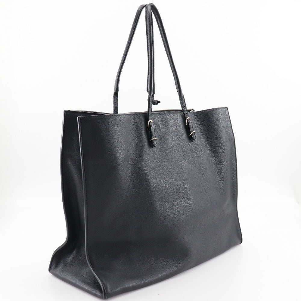 BALENCIAGA Tote Bag 387480 leather black Paper tote unisex(Unisex)