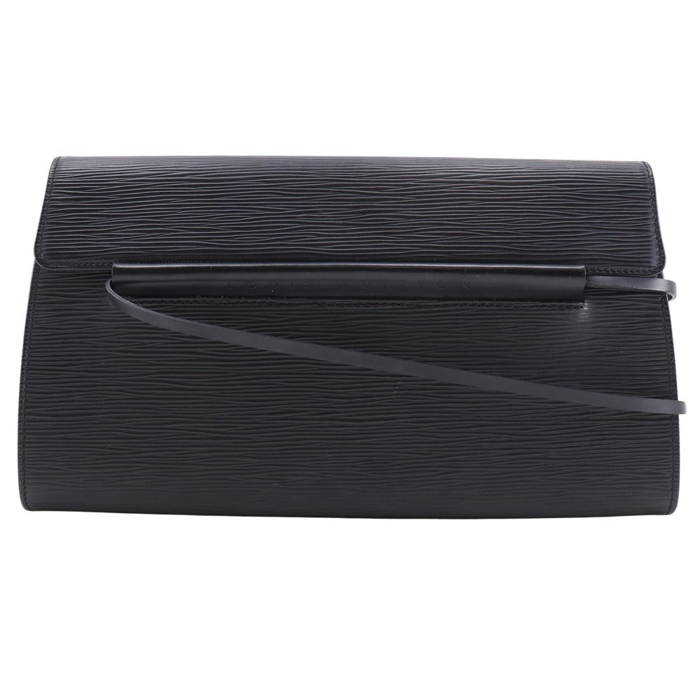 LOUIS VUITTON Shoulder Bag Epi Leather black Dinar Women