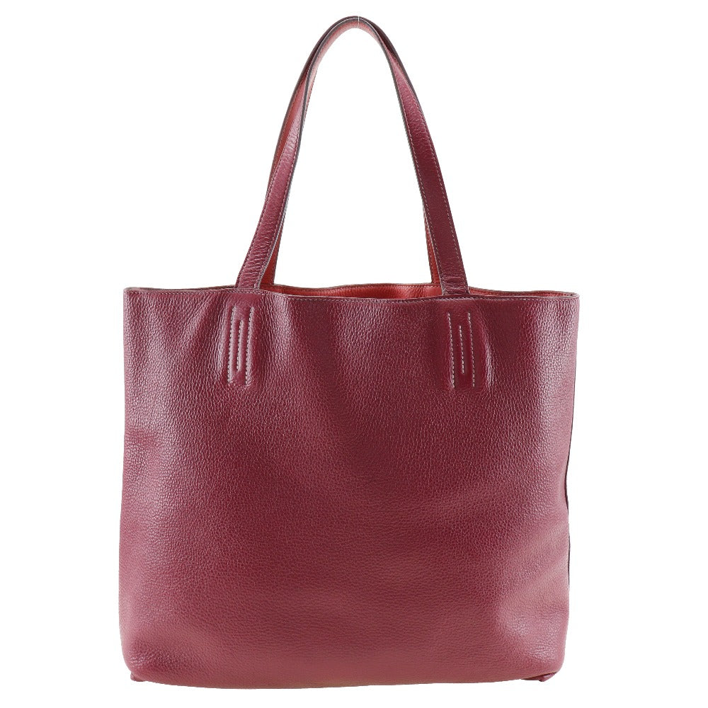 HERMES Tote Bag Taurillon Clemence Bougainvillea reversible Doble Sense 45
