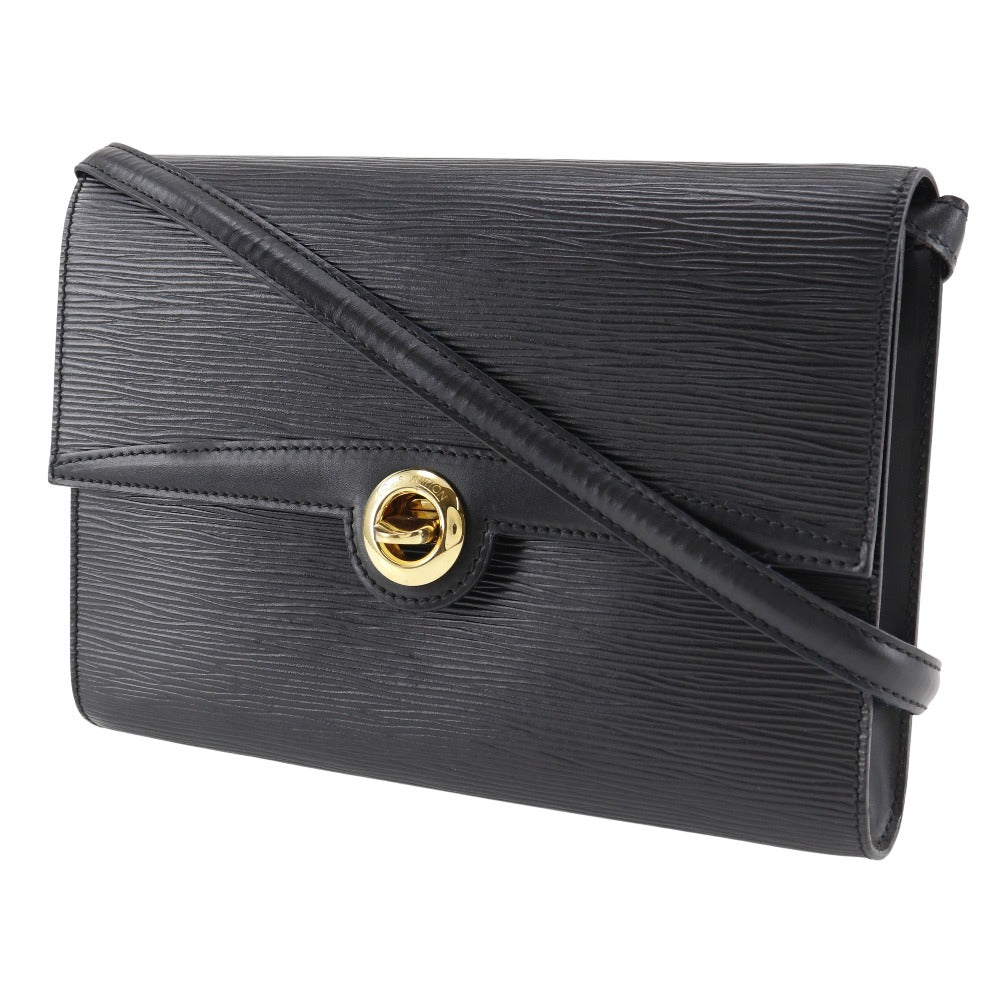 LOUIS VUITTON Shoulder Bag Epi Leather black 2-way clutch Arche Pochette Women