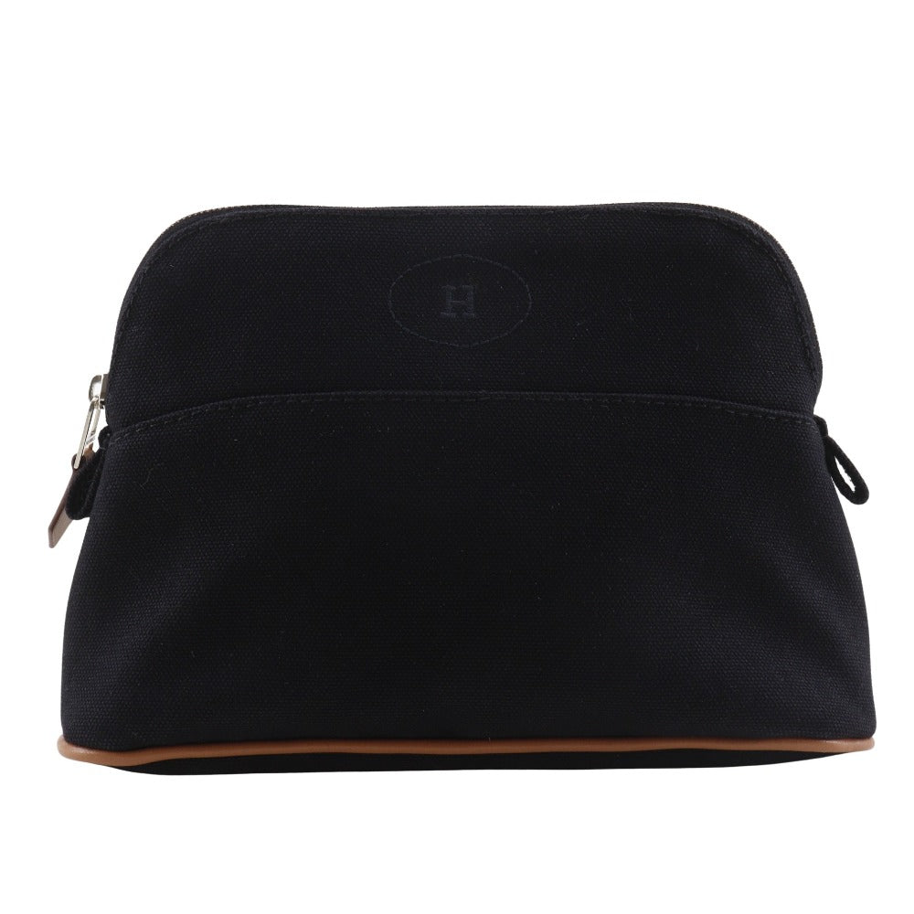 HERMES Pouch cotton Noir Bored Pouch Mini