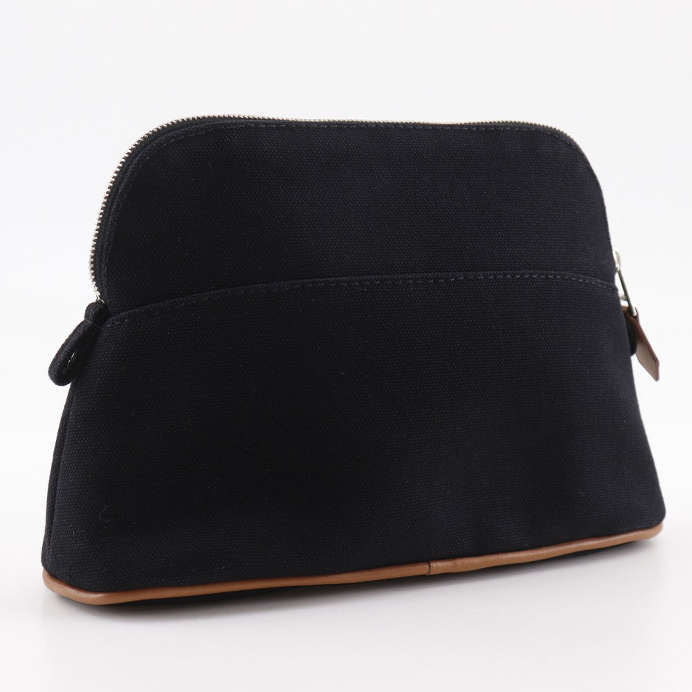 HERMES Pouch cotton Noir Bored Pouch Mini