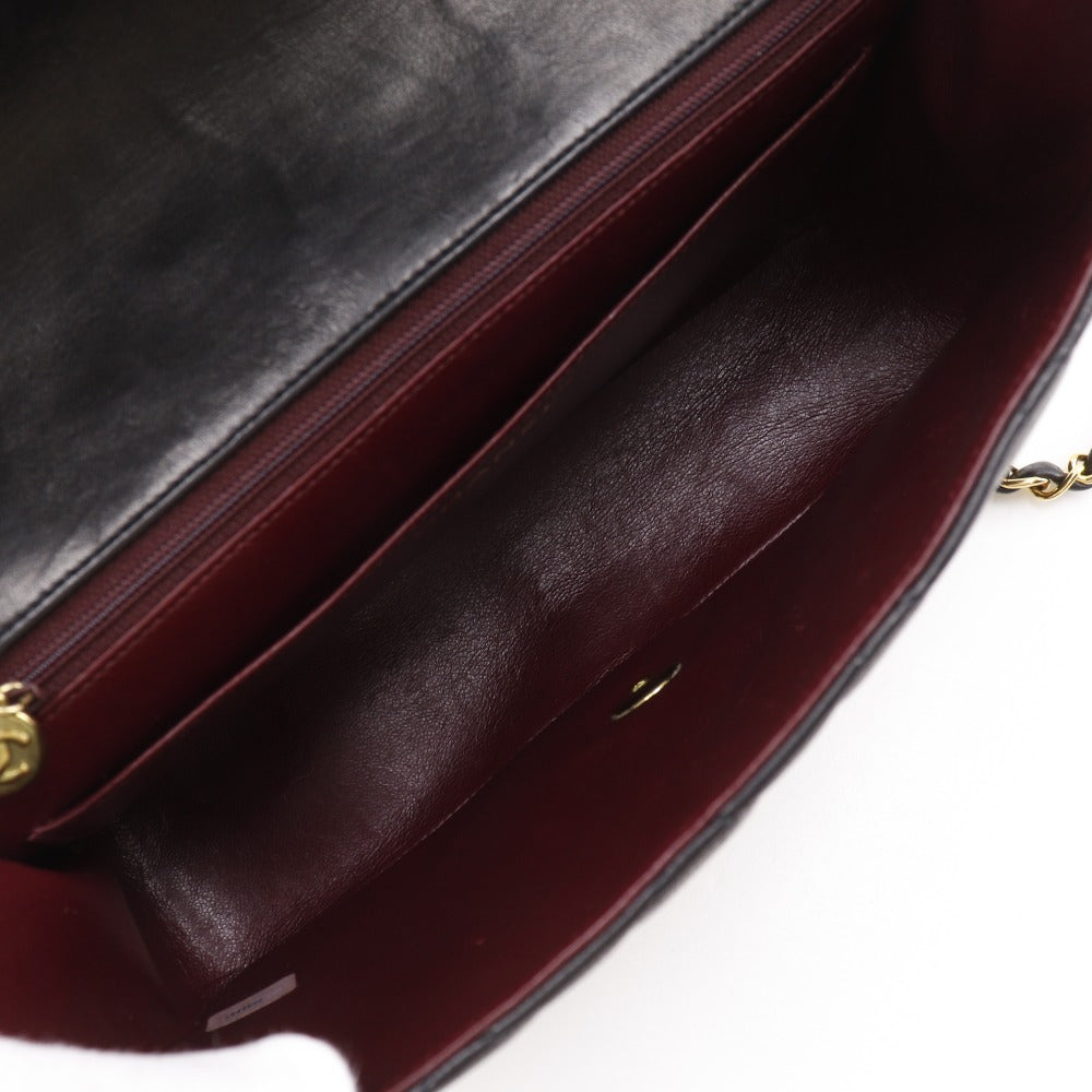 CHANEL Shoulder Bag A01165 lambskin black Matrasse ChainShoulder Diana 25