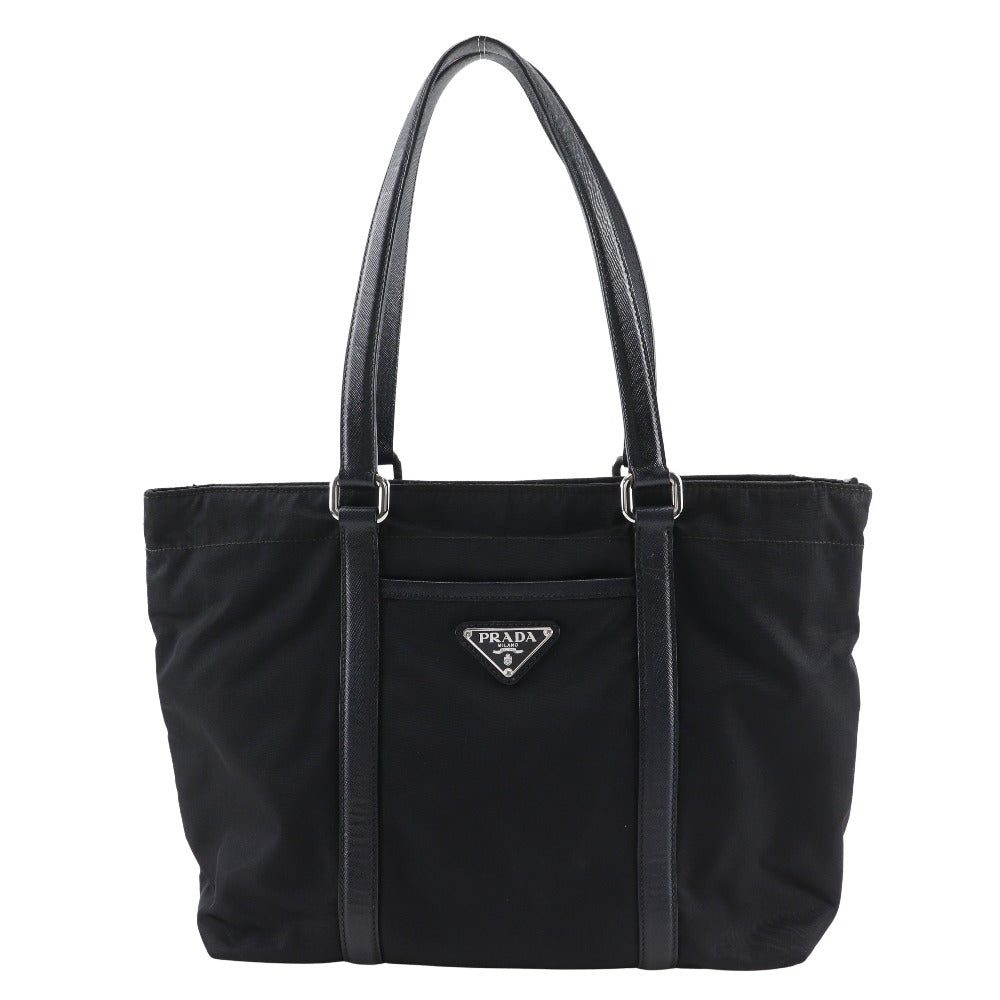 Prada BR2311 Nylon Leather Tote Bag