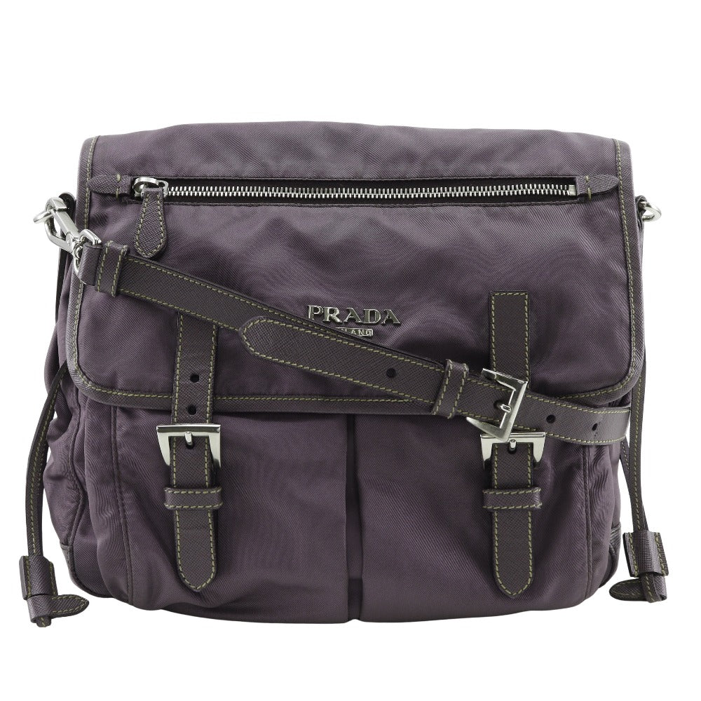 Prada BT0687 NylonÌÑLeather 2way Shoulder Bag
