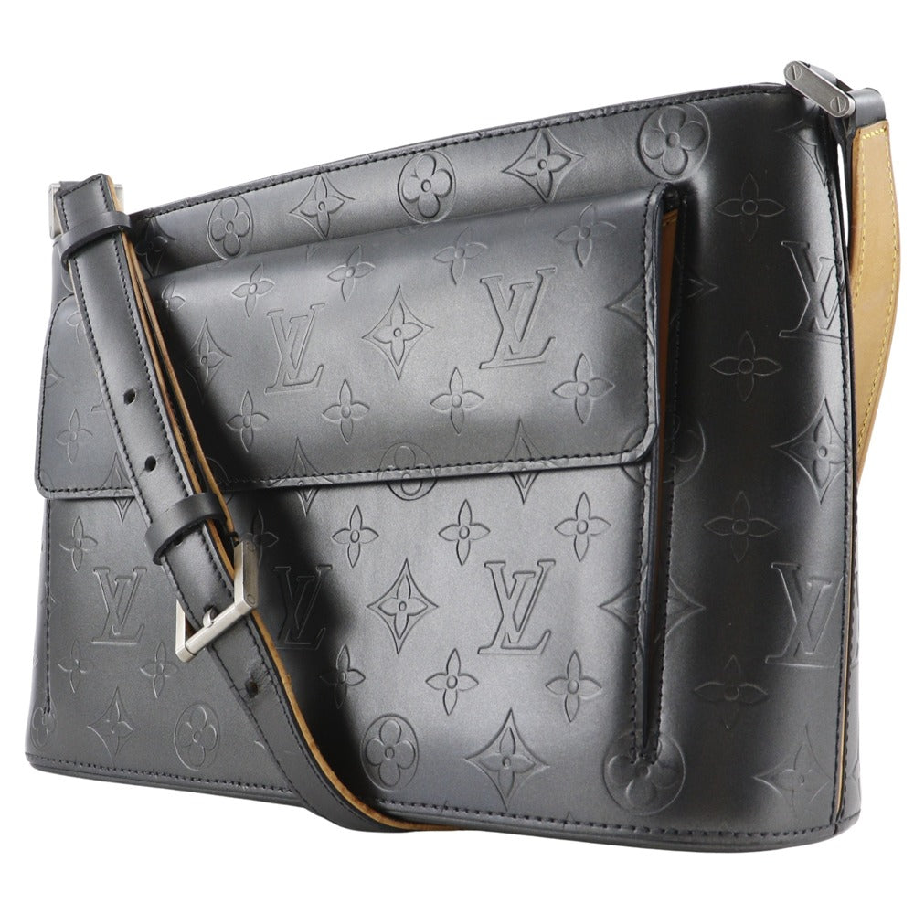   LOUIS VUITTON Shoulder Bag Monogram mat black Alston