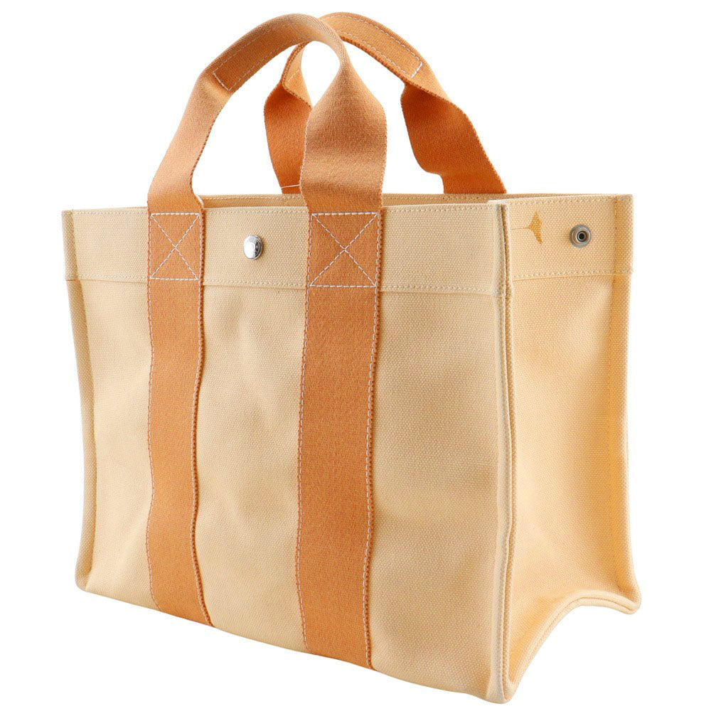 HERMES Handbag canvas Orange Bora Bora PM