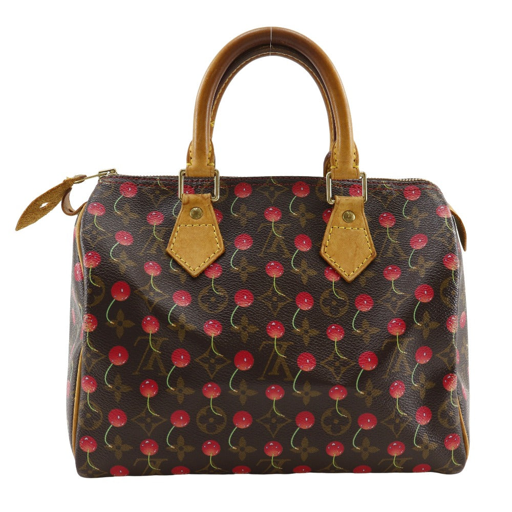 LOUIS VUITTON Handbag Monogram canvas Brown Cherry