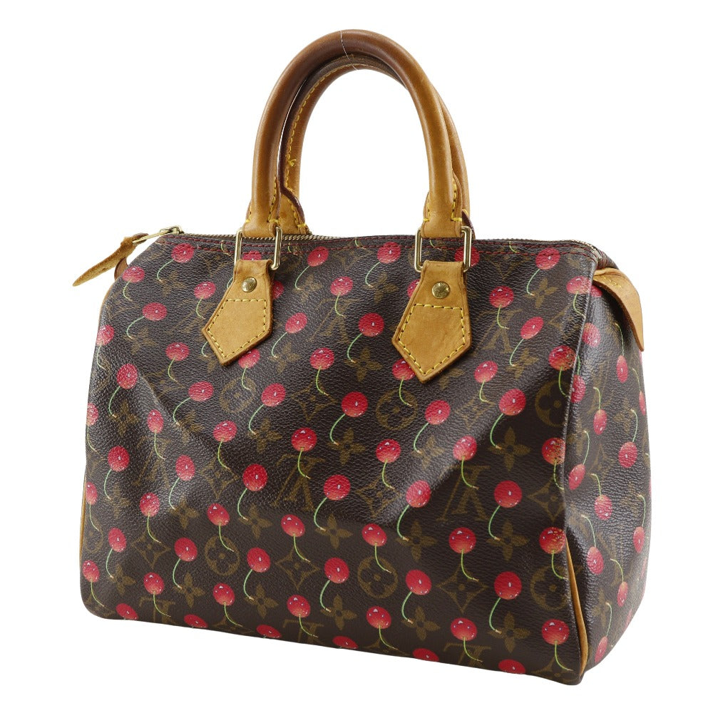 LOUIS VUITTON Handbag Monogram canvas Brown Cherry