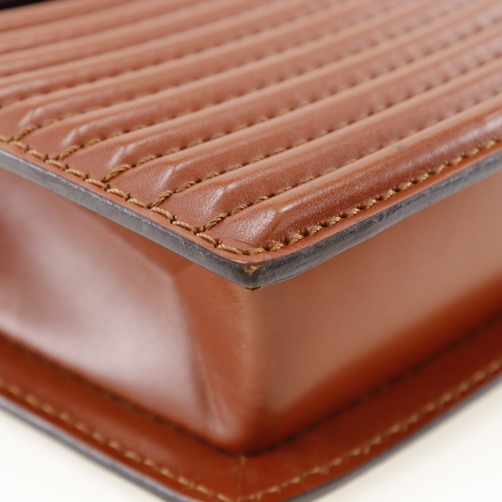LOUIS VUITTON Shoulder Bag Epi Leather Brown 2-way clutch Prebourg Women