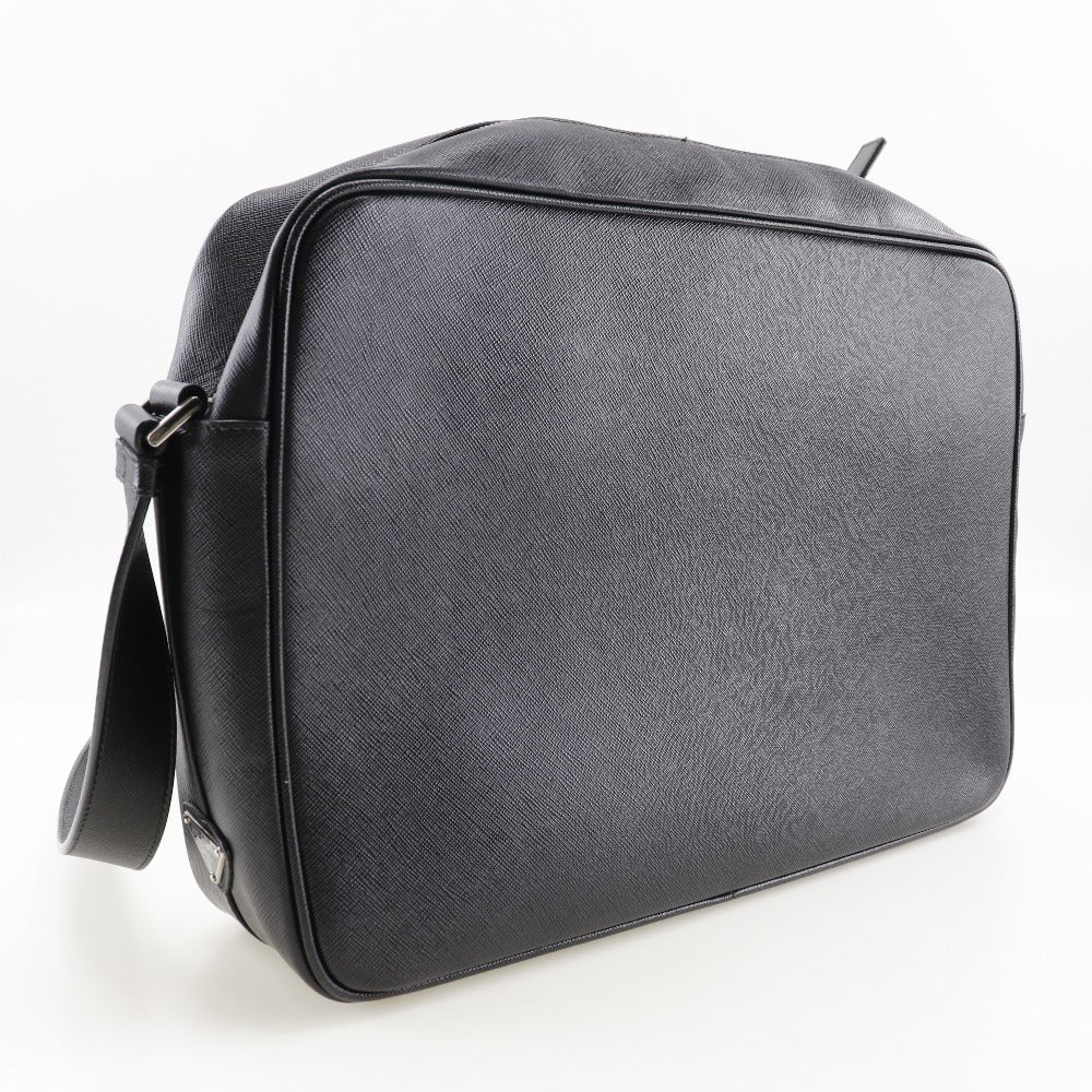 PRADA Shoulder Bag Safiano black Messenger bag mens
