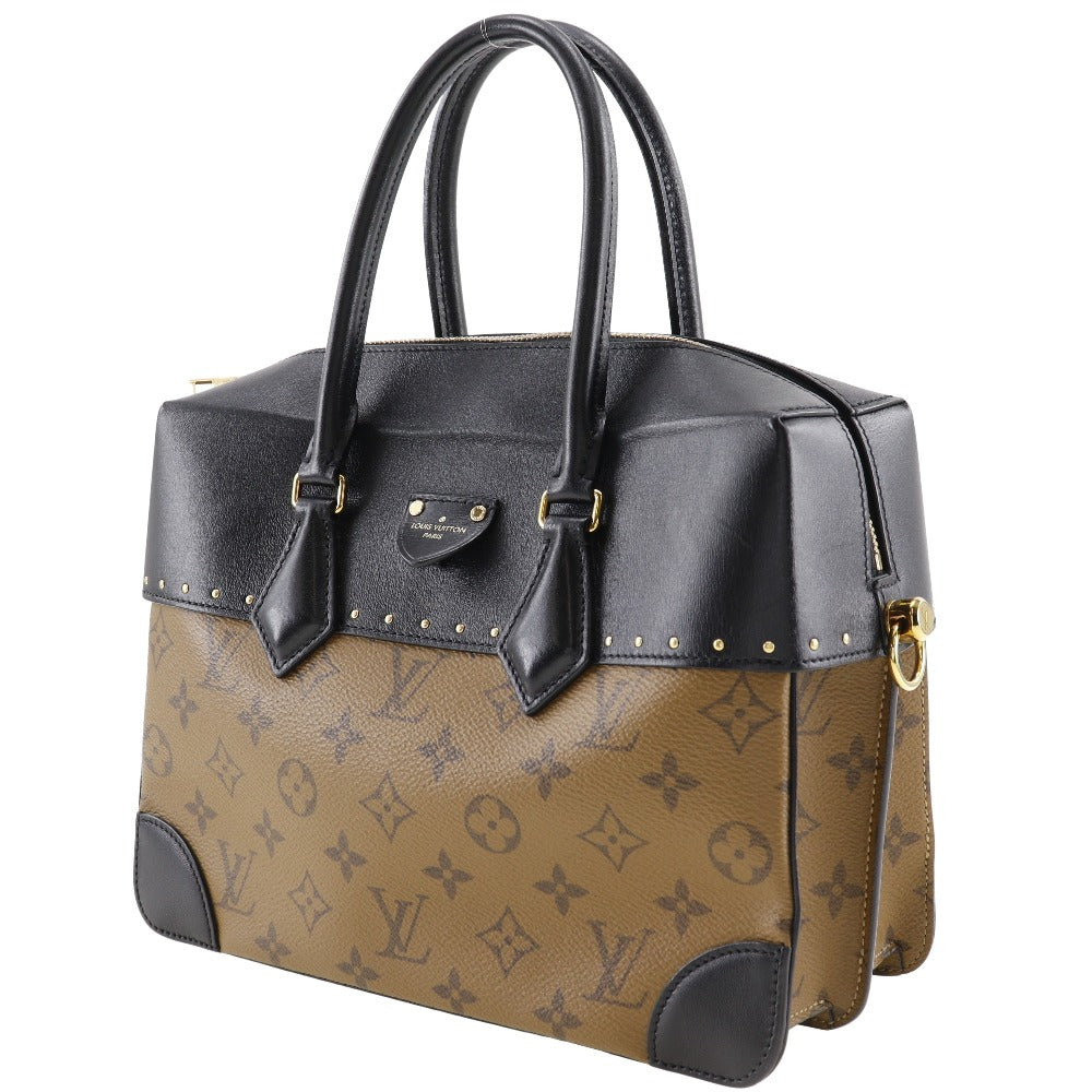 LOUIS VUITTON Handbag Monogram reverse Black / Brown Citymar Women