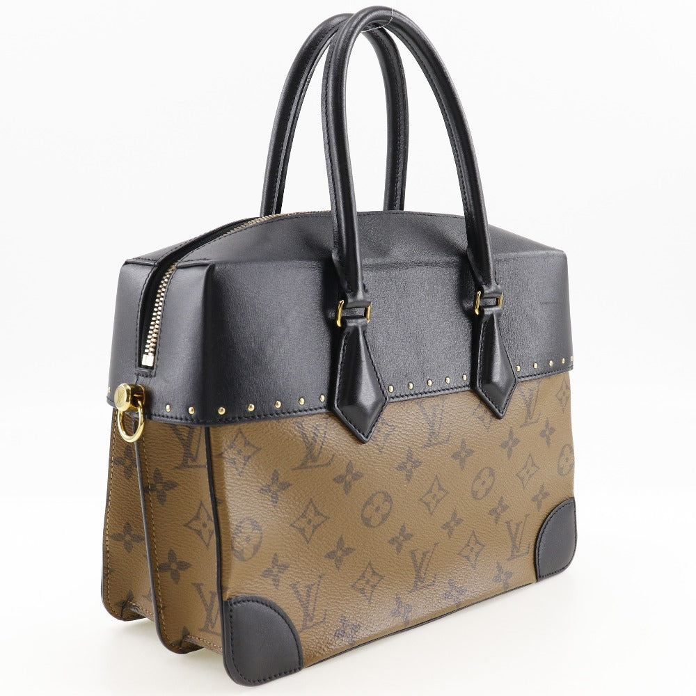 LOUIS VUITTON Handbag Monogram reverse Black / Brown Citymar Women