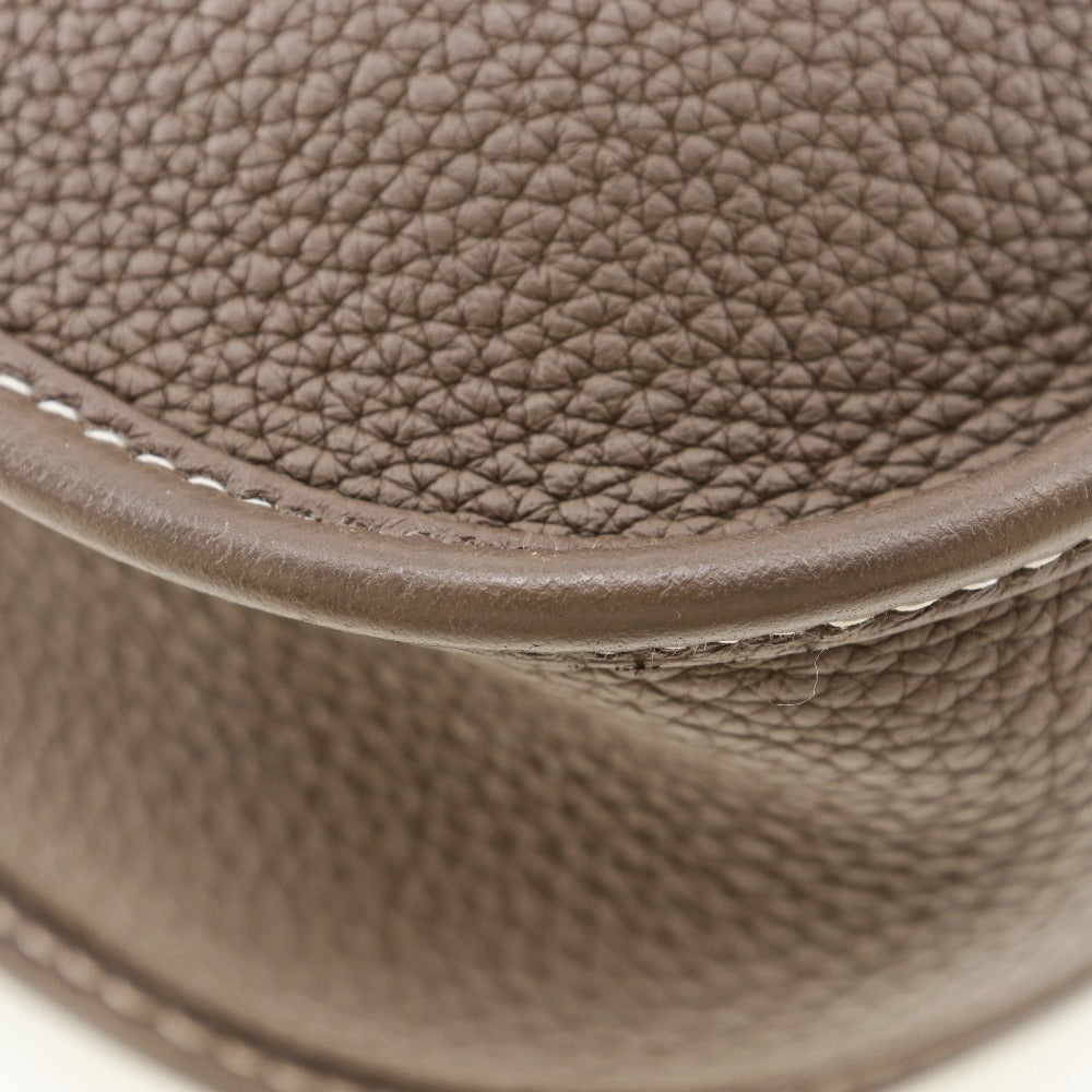 HERMES Shoulder Bag Taurillon Clemence Gold Metal Evelyn 3PM Women