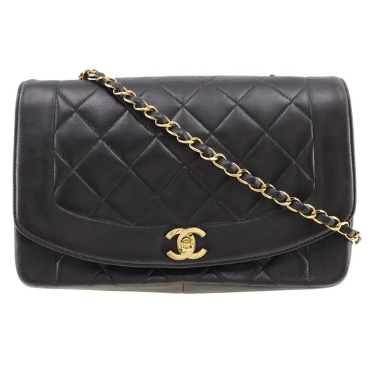CHANEL Shoulder Bag A01165 lambskin black Diana ChainShoulder Women