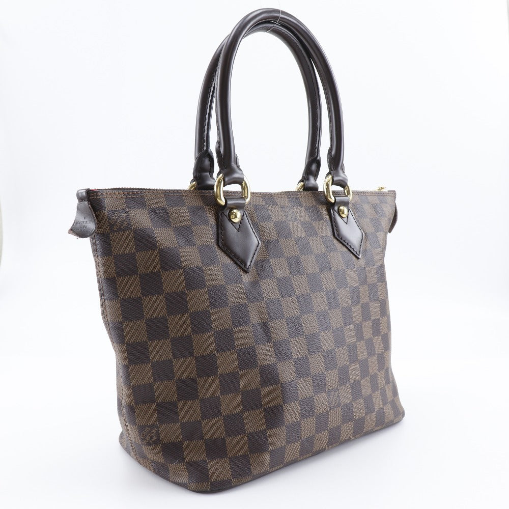 LOUIS VUITTON Tote Bag Damier canvas Brown Saleya PM Women