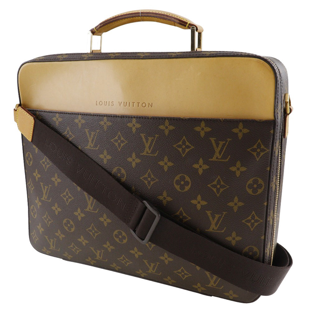 LOUIS VUITTON Business bag Monogram canvas Brown 2WAYShoulder Special order Porto Ordina Tour Savanna mens