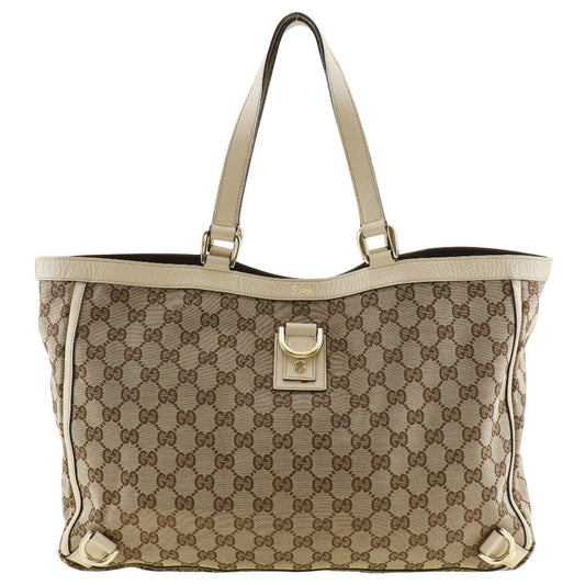 GUCCI Tote Bag 141472 GG canvas Brown Abbey Women