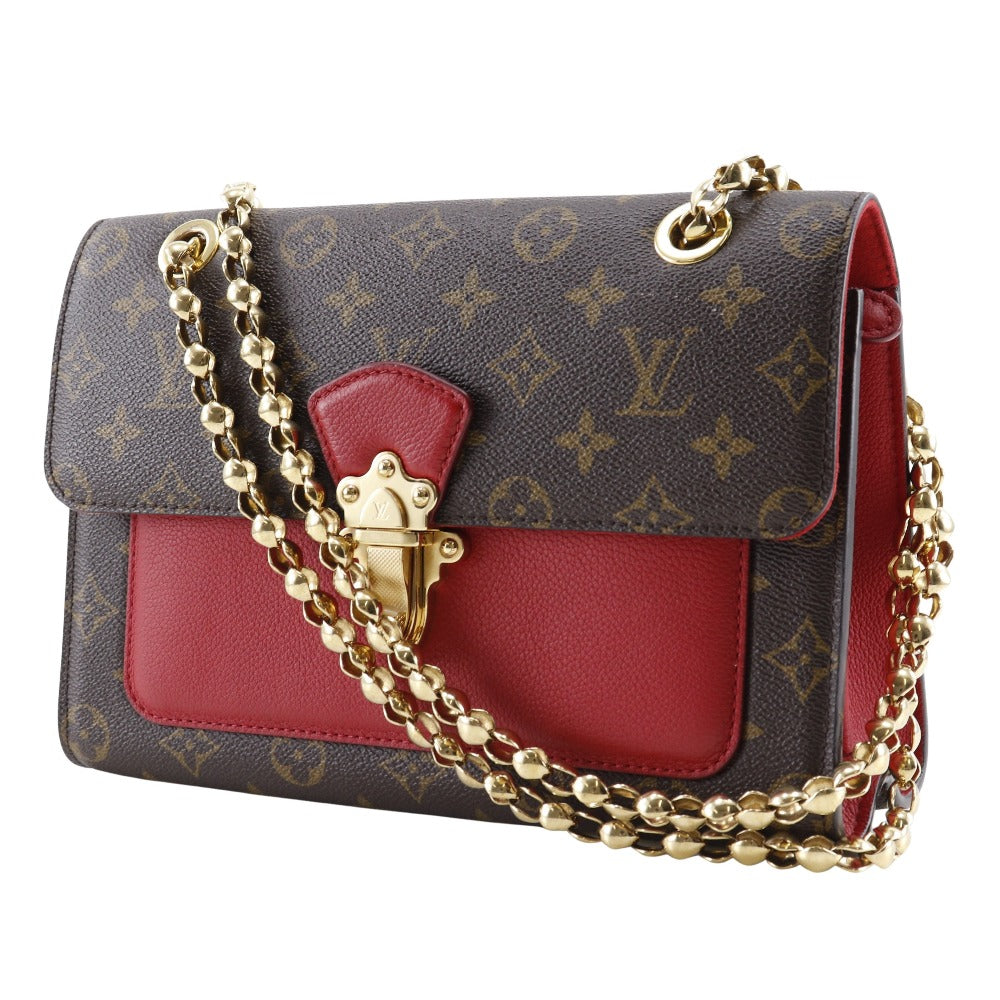 LOUIS VUITTON Shoulder Bag Monogram canvas Brown ChainShoulder Victoire Women