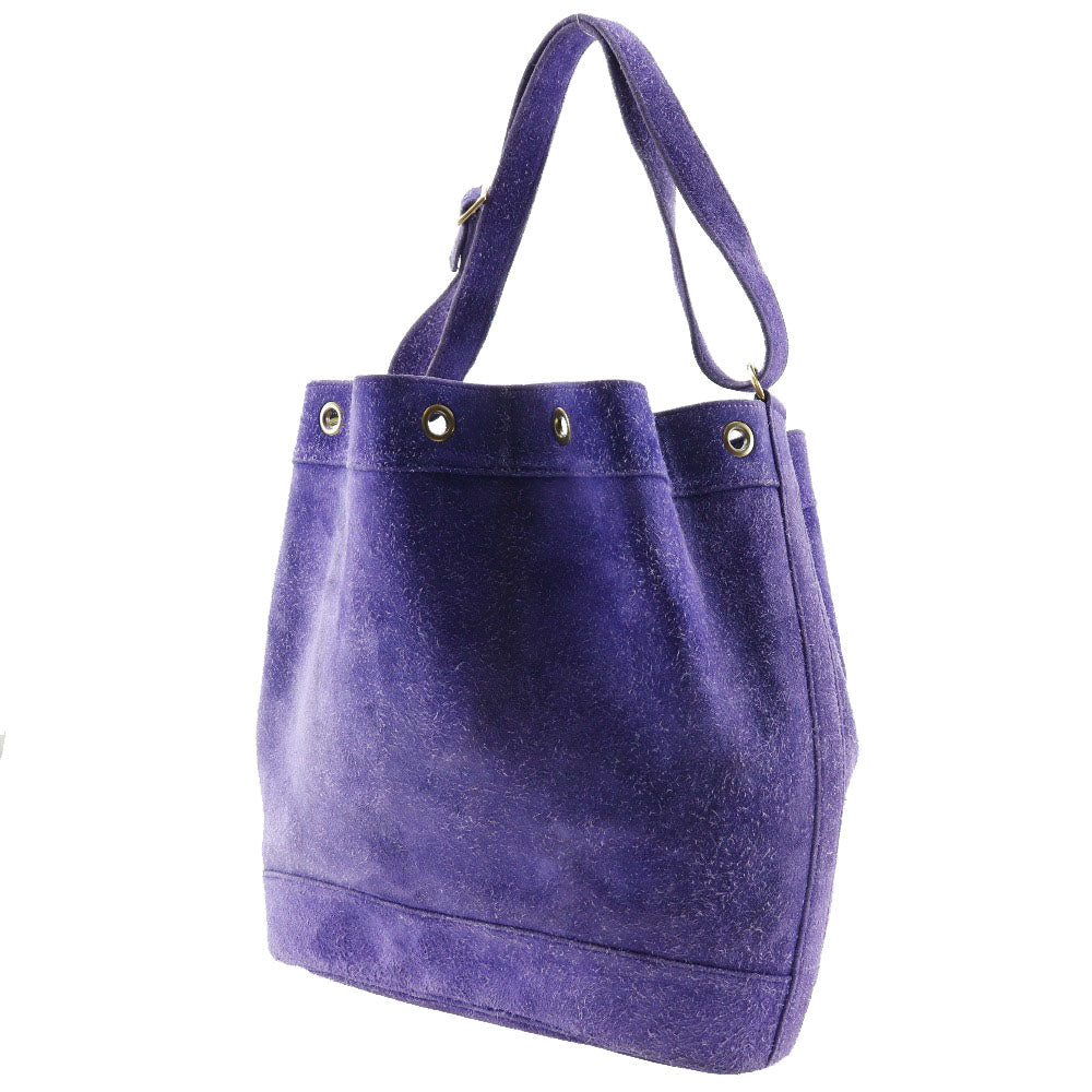 HERMES Shoulder Bag Suede purple Market GM Women