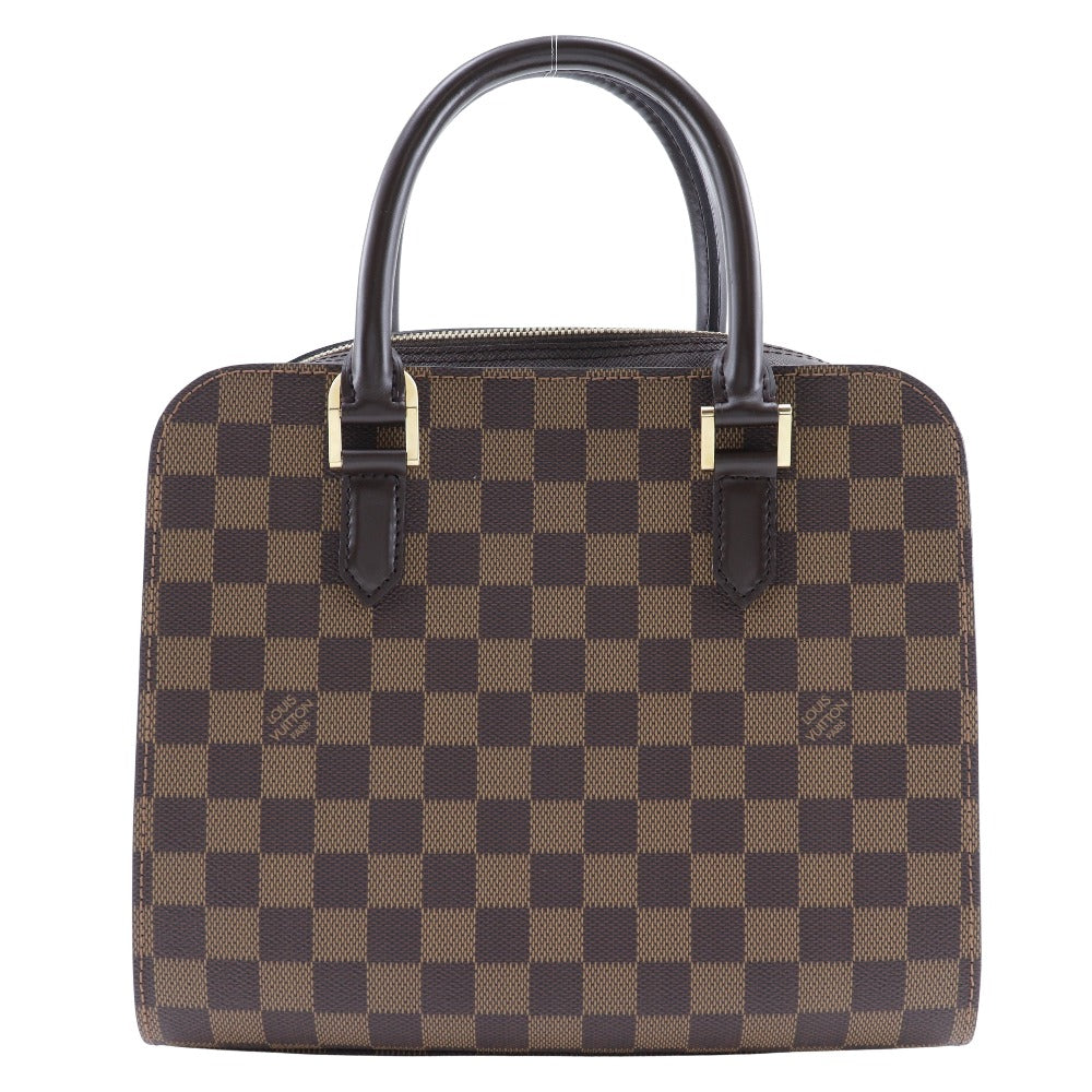 LOUIS VUITTON Handbag Damier canvas Brown Triana Women