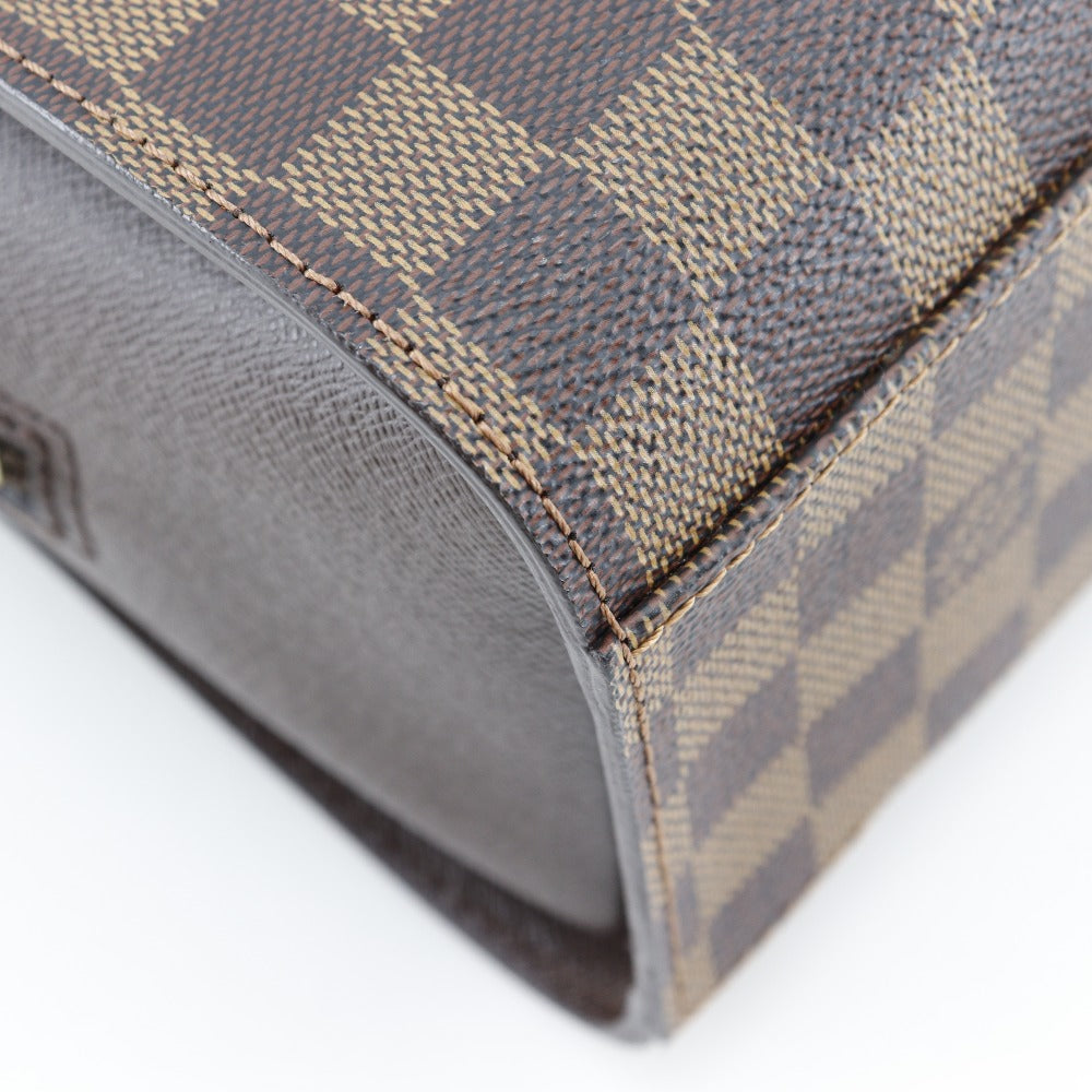 LOUIS VUITTON Handbag Damier canvas Brown Triana Women