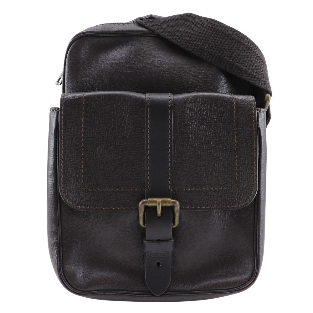 LOUIS VUITTON Shoulder Bag leather Brown Utah Irokuwa mens