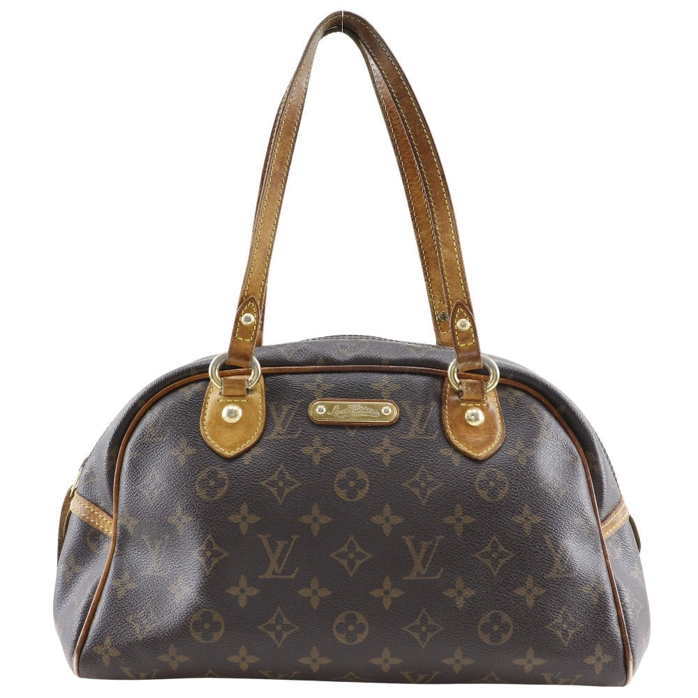 LOUIS VUITTON Shoulder Bag Monogram canvas Brown Montorgueil PM Women