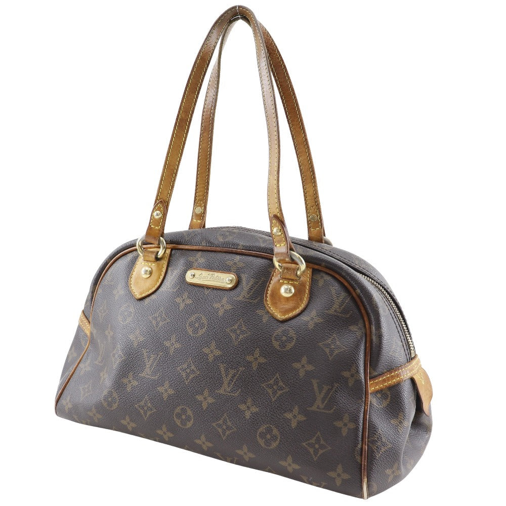 LOUIS VUITTON Shoulder Bag Monogram canvas Brown Montorgueil PM Women