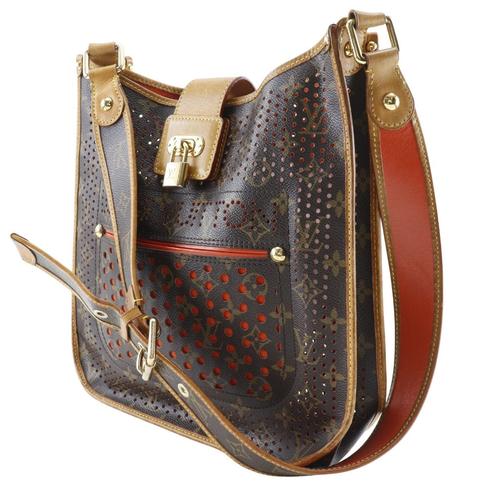 LOUIS VUITTON Shoulder Bag Monogram Perfo Brown / orange Musette Women