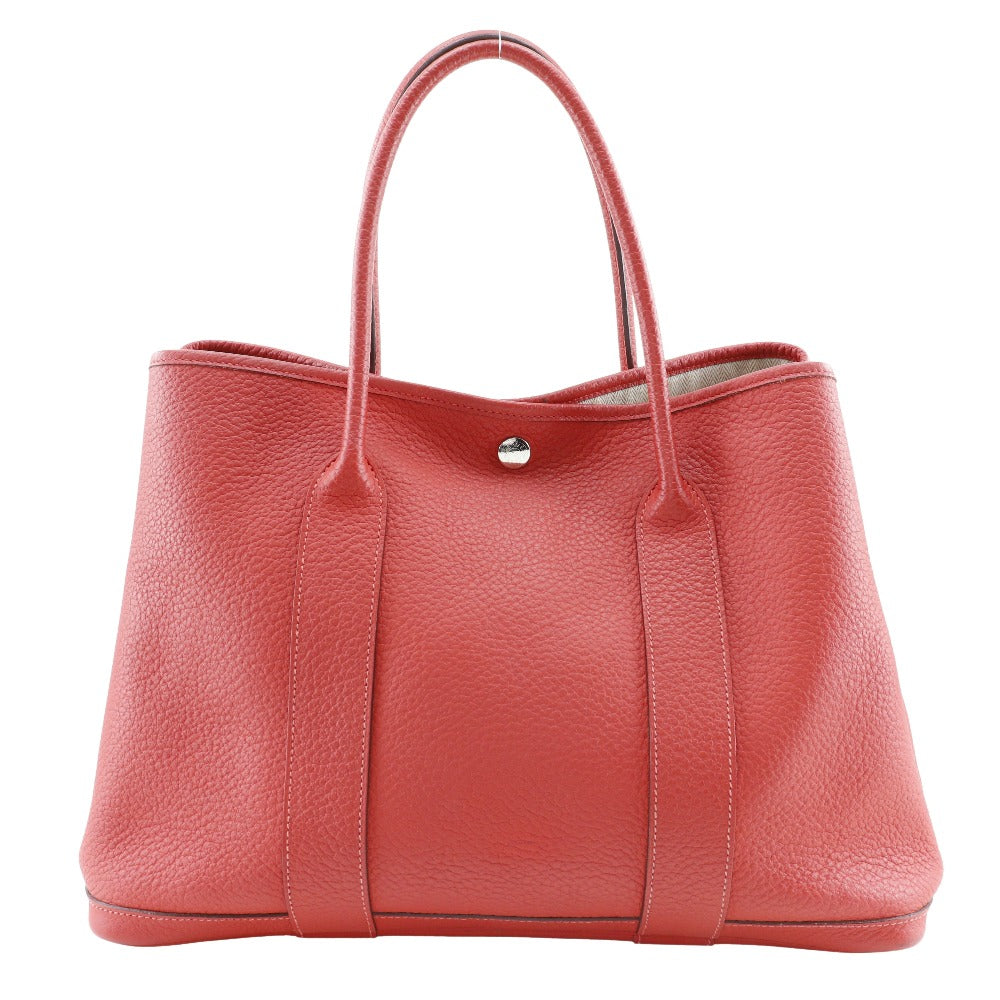 HERMES Tote Bag Negonda Red Garden party PM Women