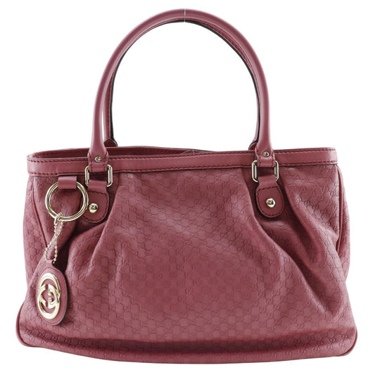 GUCCI Tote Bag 296835 }CN?Ob`V} Sima leather pink Micro Guccisima Sukey Women