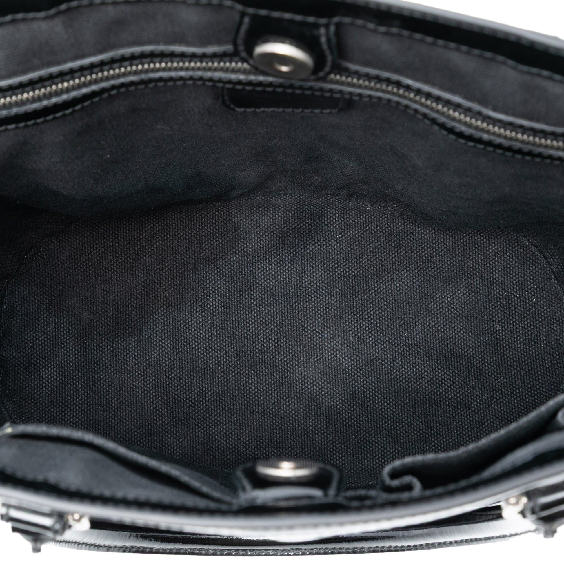 Black Dior Diorissimo Trotter Patent Tote