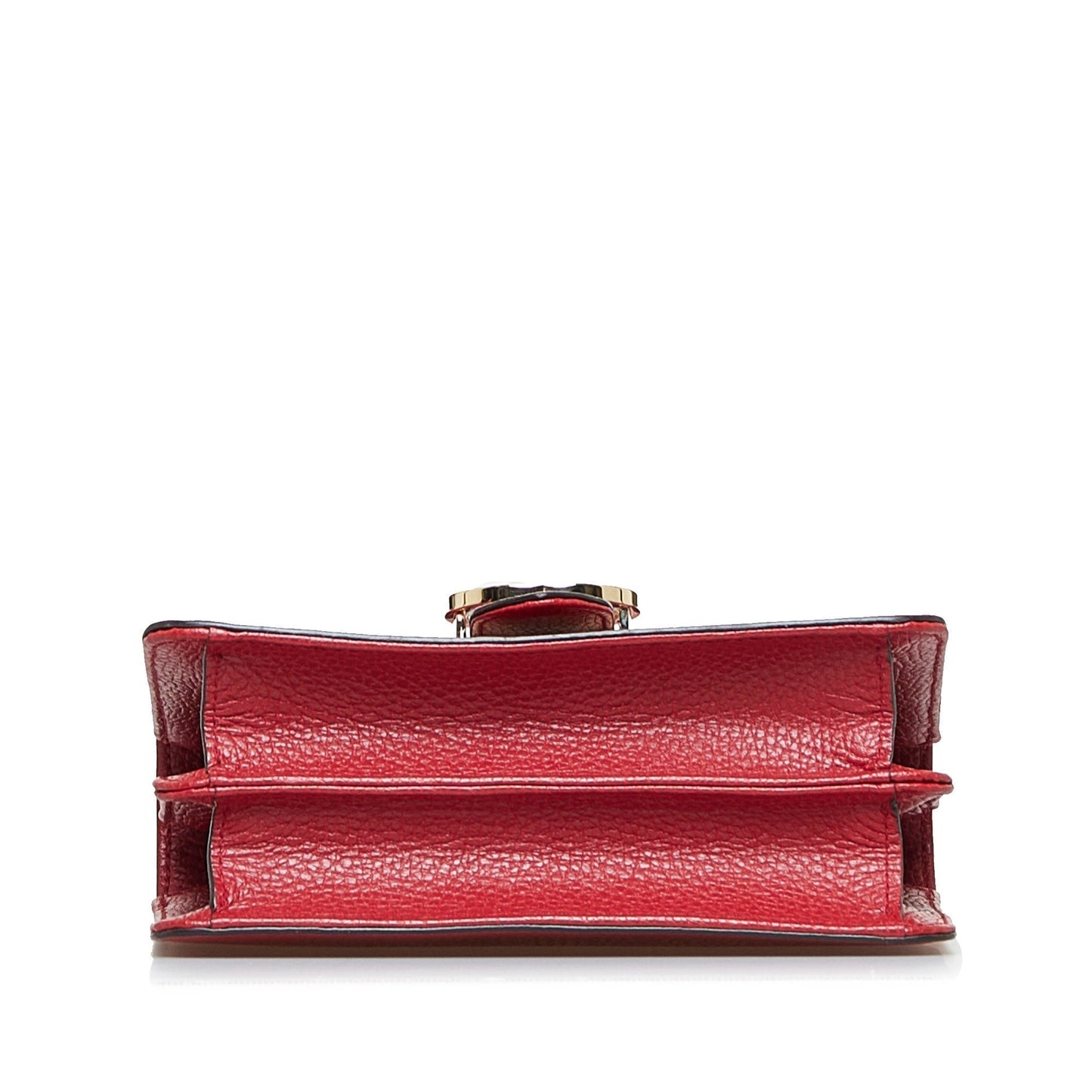 Gucci Interlocking G Red Leather Calfskin Crossbody