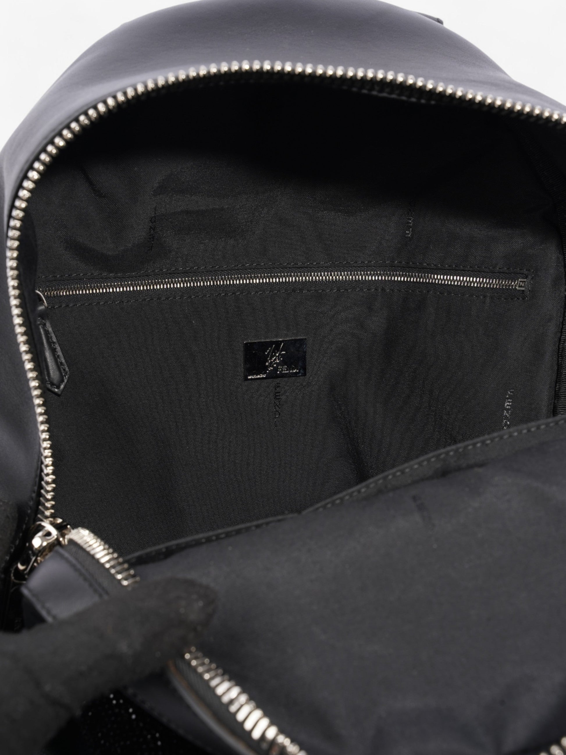 Fendi Carlito Karl Lagerfeld Backpack Black Leather