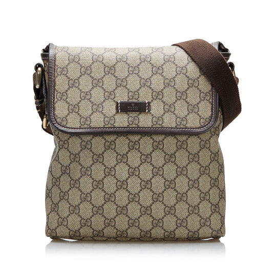 Gucci GG Supreme Leather Canvas Crossbody Style 2