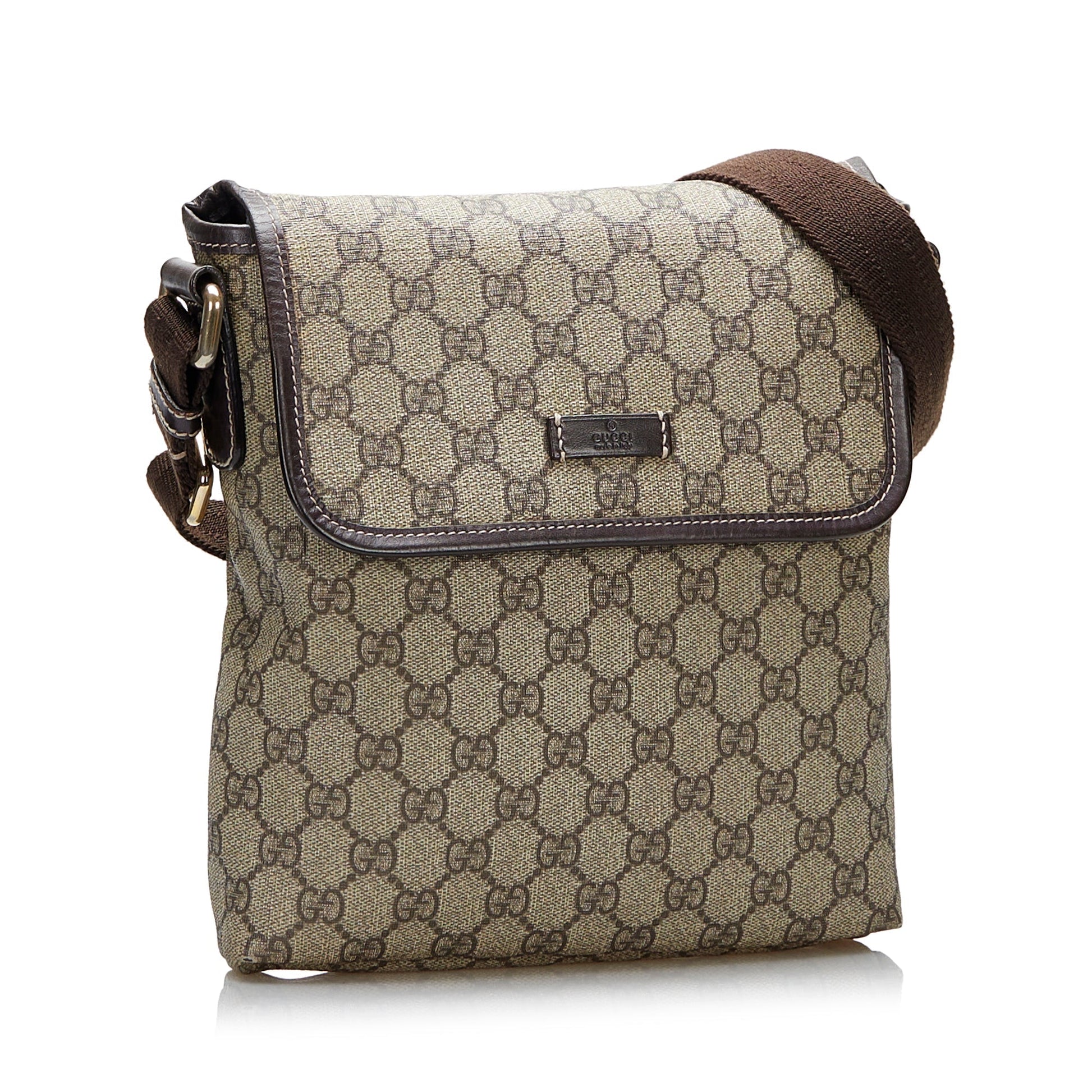 Gucci GG Supreme Leather Canvas Crossbody Style 2